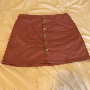Forever 21 - A line skirt with buttons